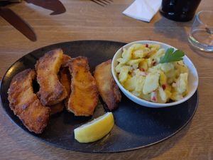 Vegan mushroom schnitzel at HeimWerk Tal in Munich