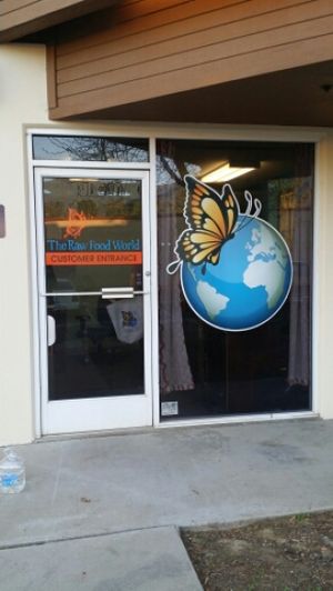 Front Door of Storefront at The Raw Food World in Camarillo