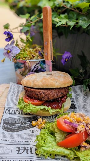 Vegan Burger at Grand Café Fanfare in Giethoorn