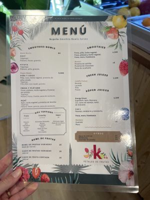 Menu  at Kachonwaa in Zaragoza