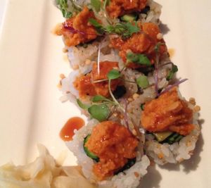 vegan sushi roll at Roy's in Honolulu