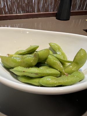 Free edamame   at Roy's in Honolulu