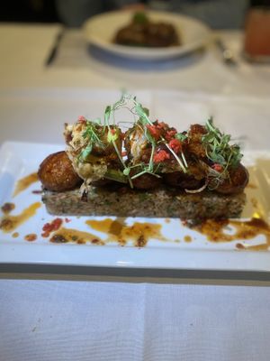 Omni pork meatballs with ricee  at Roy's in Honolulu