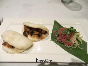 Steamed bun with shiitake mushroom filling at Roy's in Honolulu