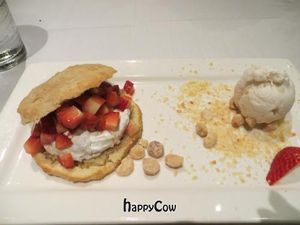 Strawberry shortcake with coconut cream at Roy's in Honolulu