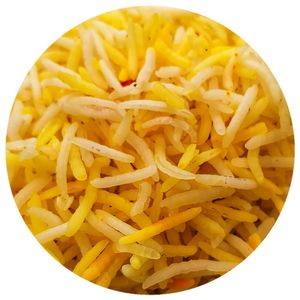 Saffron Pilau Rice. at Soulful Vegan in Birmingham