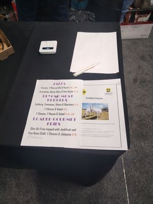 Menu at Soulful Vegan in Birmingham