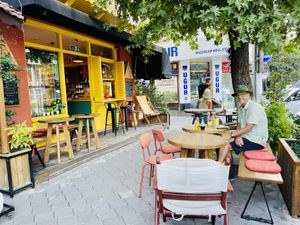 Outdoor seating   at Ardıç Şarküteri in Fethiye