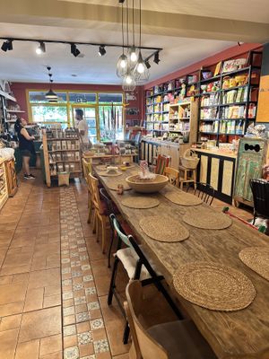 Inside seating and shop  at Ardıç Şarküteri in Fethiye