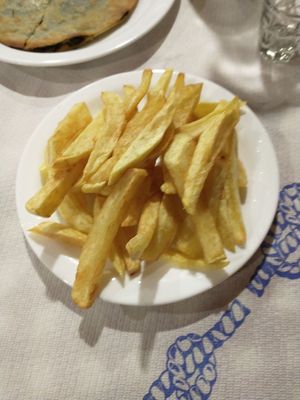 Best chips ever! at Aretousa in Crete