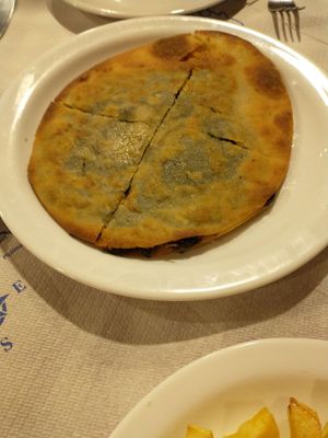 Marithopita (fennel pie) at Aretousa in Crete