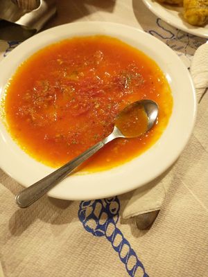 Bougiourdi without feta (ask for it extra spicy) at Aretousa in Crete