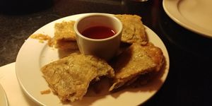 Onion pancakes $5.95 at Sam's China Bistro in El Paso