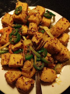 Salt and Pepper deep fried tofu $9.99 at Sam's China Bistro in El Paso