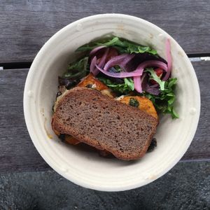 “Oh My Gourd” vegan sandwich at Vital Provisions in Peterborough