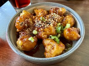 Hoisin cauliflower   at Bar Dojo in Edmonds