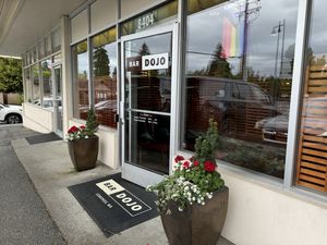 Unassuming strip mall location   at Bar Dojo in Edmonds