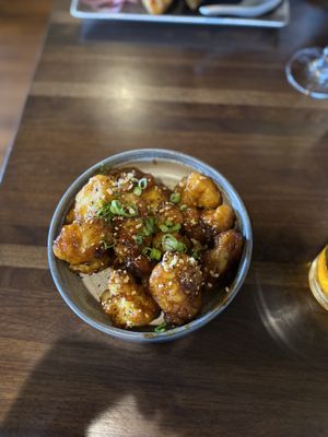 Hoisin cauliflowerr  at Bar Dojo in Edmonds