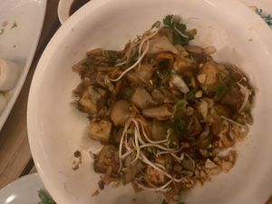 pad thai, already started eating uppsi at Katana Asian Cuisine in Santa Teresa