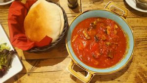 Shakshuka okra: worth a try! at What a Treat Berlin in Berlin