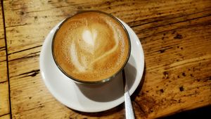 Oat flat white at What a Treat Berlin in Berlin