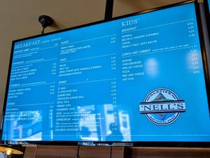 2024 menu. at Nell's in Browning