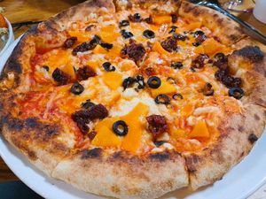 Vegan Sia Pizza at Gasta in Portree