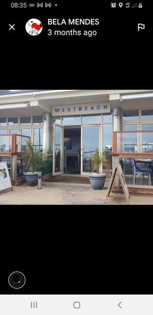 Out front at WestBeach in Bournemouth