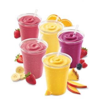 Fresh Fruits Smoothies at Happiness Healthy Cafe in Fort Myers