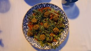 Falafel Salad at Copacabana in Rovinj