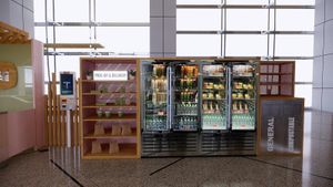 Grab & go area at TREEHOUSE - Taikoo Place in Hong Kong Island