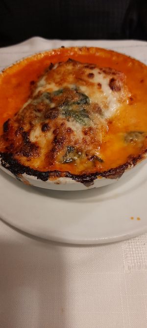 Veggie lasagna at La Almuzara in Segovia