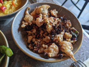 Cauliflower salad at Chatsworth Kitchen in Matlock