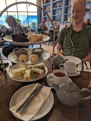Vegan afternoon tea for two at Chatsworth Kitchen in Matlock