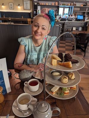 Vegan afternoon tea for two at Chatsworth Kitchen in Matlock