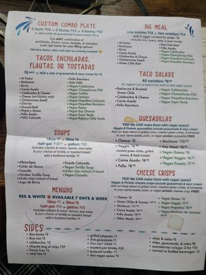 Enchiladas, tacos, etc at Tanias 33 Dos Mundos in Tucson