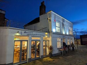 Outside at abarbistro in Portsmouth