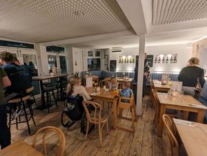 Inside at abarbistro in Portsmouth