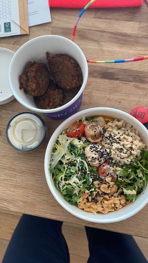 Vegan mushroom dish at Grød - Christianshavns in Copenhagen