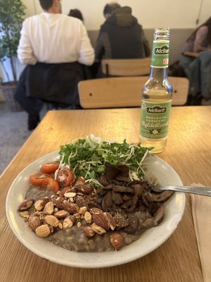 Mushrooms, tomatoes, nuts, greens… What more does a Vegan need???  at Grød - Christianshavns in Copenhagen