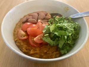 Dahl på røde linser  at Grød - Christianshavns in Copenhagen