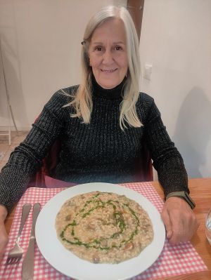 Risotto at Ristorante Peruggini in Vistarino