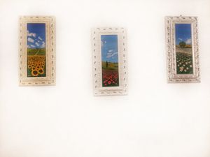 Quadri fatti dallo chef at Ristorante Peruggini in Vistarino