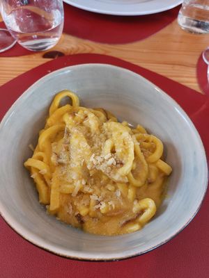 carbonara at Ristorante Peruggini in Vistarino