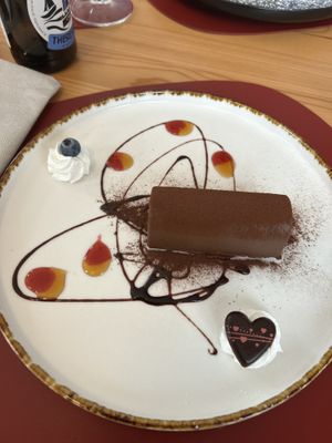 Ganache al cioccolato  at Ristorante Peruggini in Vistarino