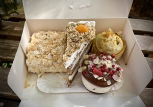 My take our order. NO SUGAR cakes!   at Lorelicious in Bucharest