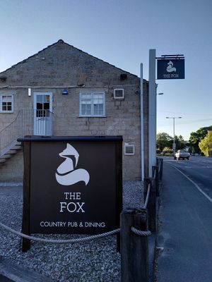 From the outside (July 2022) at The Fox in Ilkley