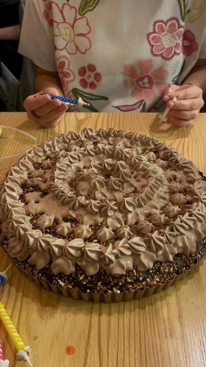 He even did my birthday cake!!!! Amazing   at Le Brocoli Gourmand in Chambery