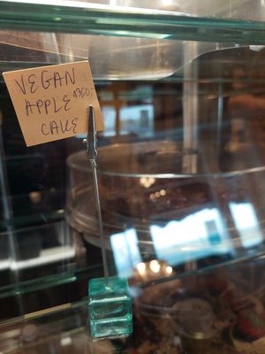 Vegan Cake 🍏🥧 at Eldsto Art Cafe in Hvolsvollur