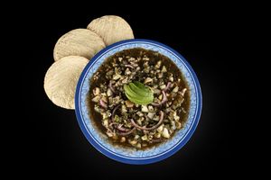 Aguachile negro at Aguachiles Veg in Mexico City